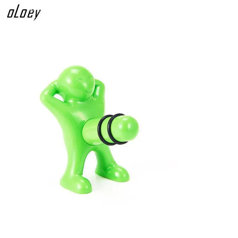 OLOEY 1 шт. новейшая креативная винная пробка Happy Man Guy, забавные инструменты ABS, заглушка для бутылок, кухонные подарки на Рождество и Хэллоуин - Цвет: Green