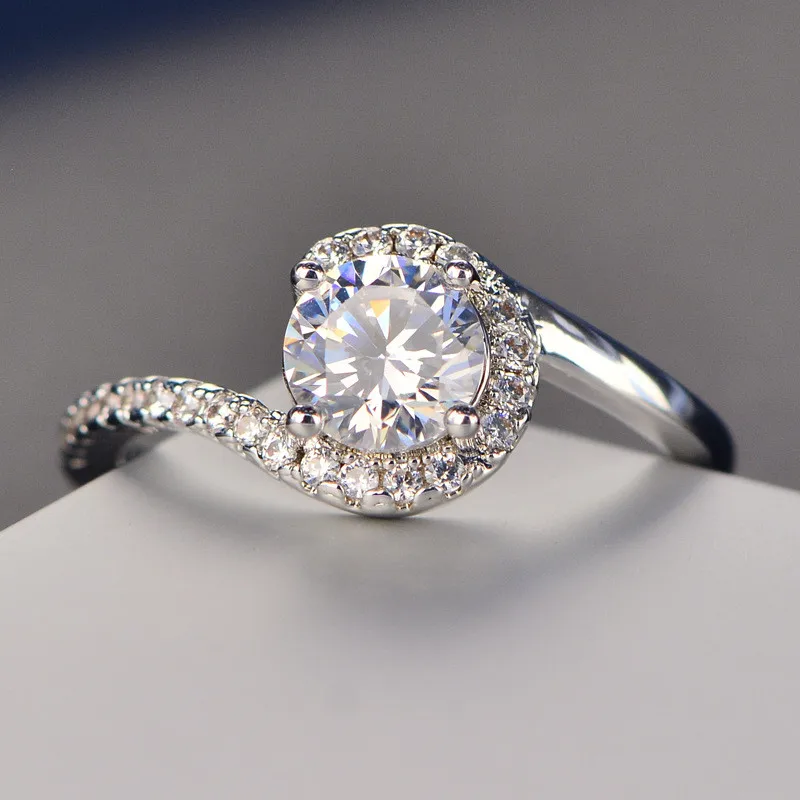 Unique Product Crystal 585 White Gold Color Vintage Anel Crown Ring Women Wedding Accessories Shine Crystal Jewelry Gift DR49 (10)
