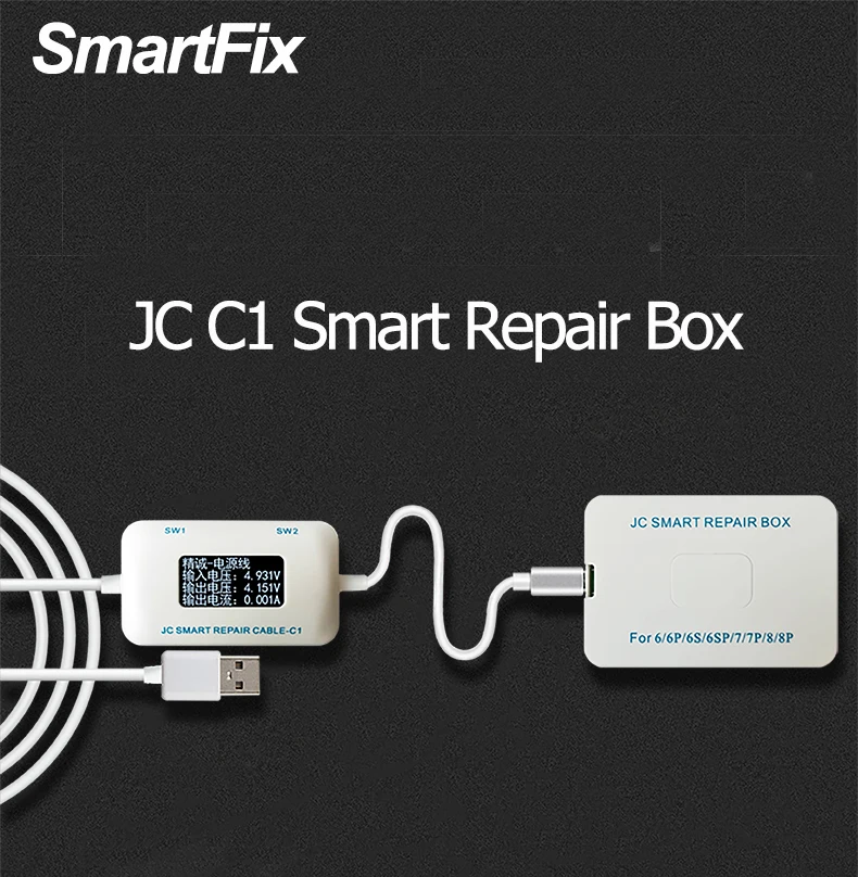 JC C1 умная коробка для ремонта iPhone 6 6P 6S 6SP 7 7P 8 Plus maingbматеринская плата зарядки