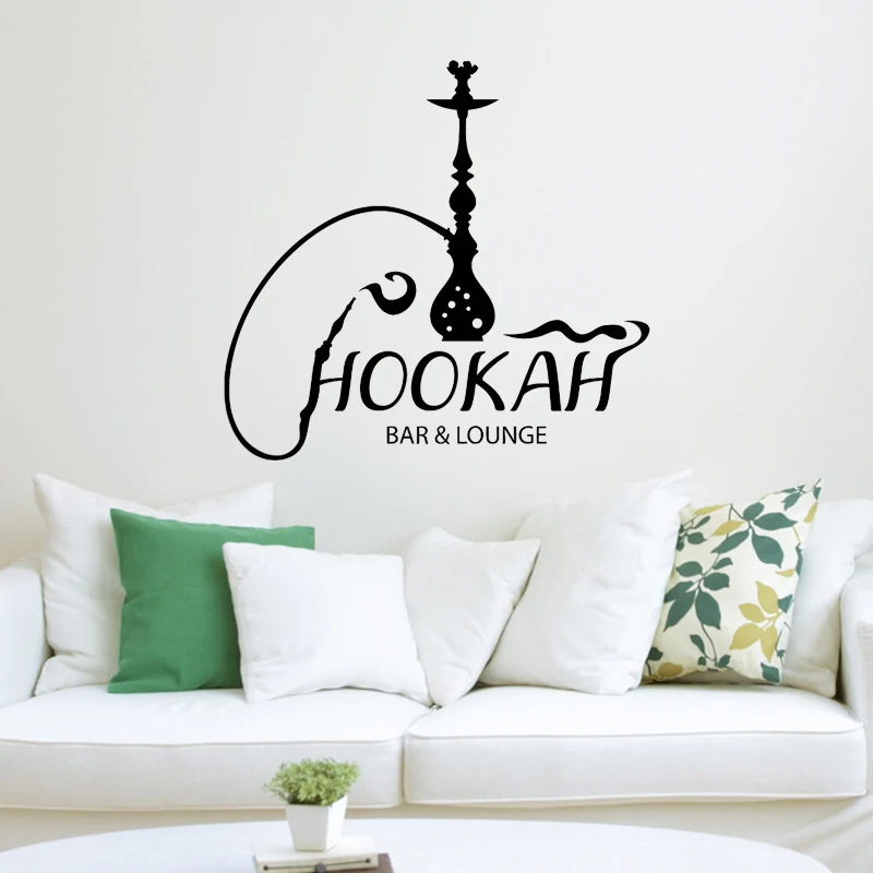 

Fashion Fishing House Vinyl Wall Decal Hookah Bar Lounge Shisha Arabic Smoking Cafe Stickers