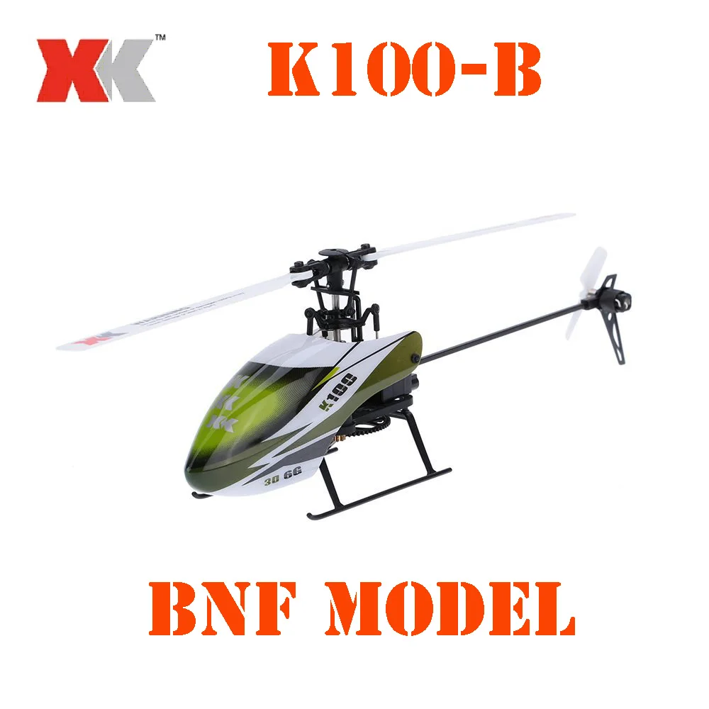 

WLToys XK K100B RC Helicopter BNF Model Falcon K100-B 6CH 3D&6G System Brushless Motor RC Quadcopter Drone without Transmitter