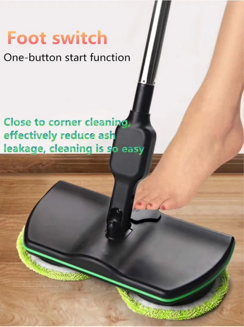mop spin spray pé interruptor mop chão