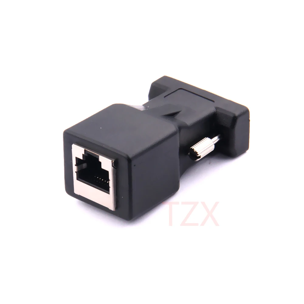 Переходник удлинитель RJ45 на VGA адаптер Ethernet для ПК настольных компьютеров|vga