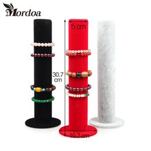 Mordoa ювелирные изделия дисплей Браслеты ручной Catenary Органайзер лента для волос дисплей 3 цвета бархат дисплей стойки ювелирные изделия стенд держатель