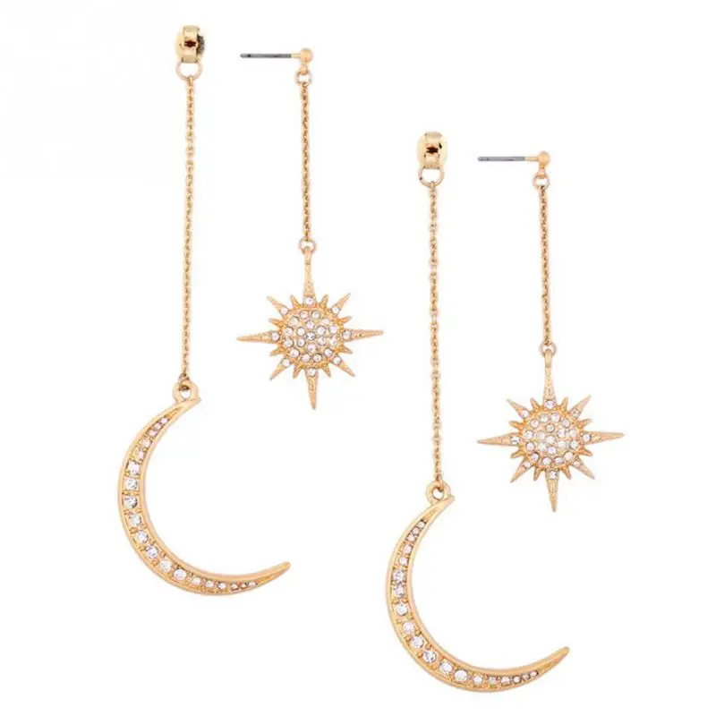 

2019 New Hot Sale Sun and Moon Celestial Earrings Retro mystical fantasy Earrings #13
