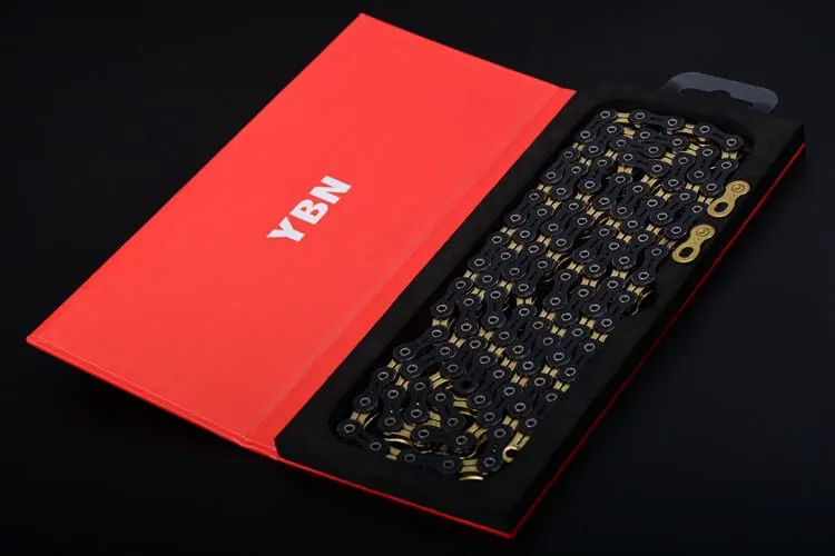 Sale YBN Bicycle Titanium Chains MTB Mountain Road Bike Chians 10 Speed Bicycle Chain 116 Links For SHIMANO/Campanolo/SRAM System 3