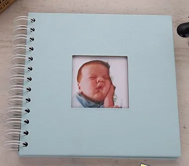 DIY Фотоальбом детский растущий альбом семейный подарок для влюбленных на день рождения липкий альбом для скрапбукинга - Цвет: Синий