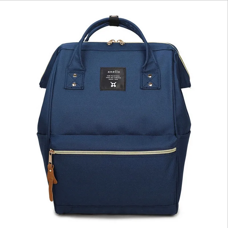 Оригинальные школьные рюкзаки anello, Холщовый водонепроницаемый рюкзак для ноутбука, сумка для колледжа для женщин, легкое кольцо, рюкзак