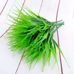 Зеленый искусственные растения Трава Моделирование цветы бонсай grassfor для дома Свадебные украшения