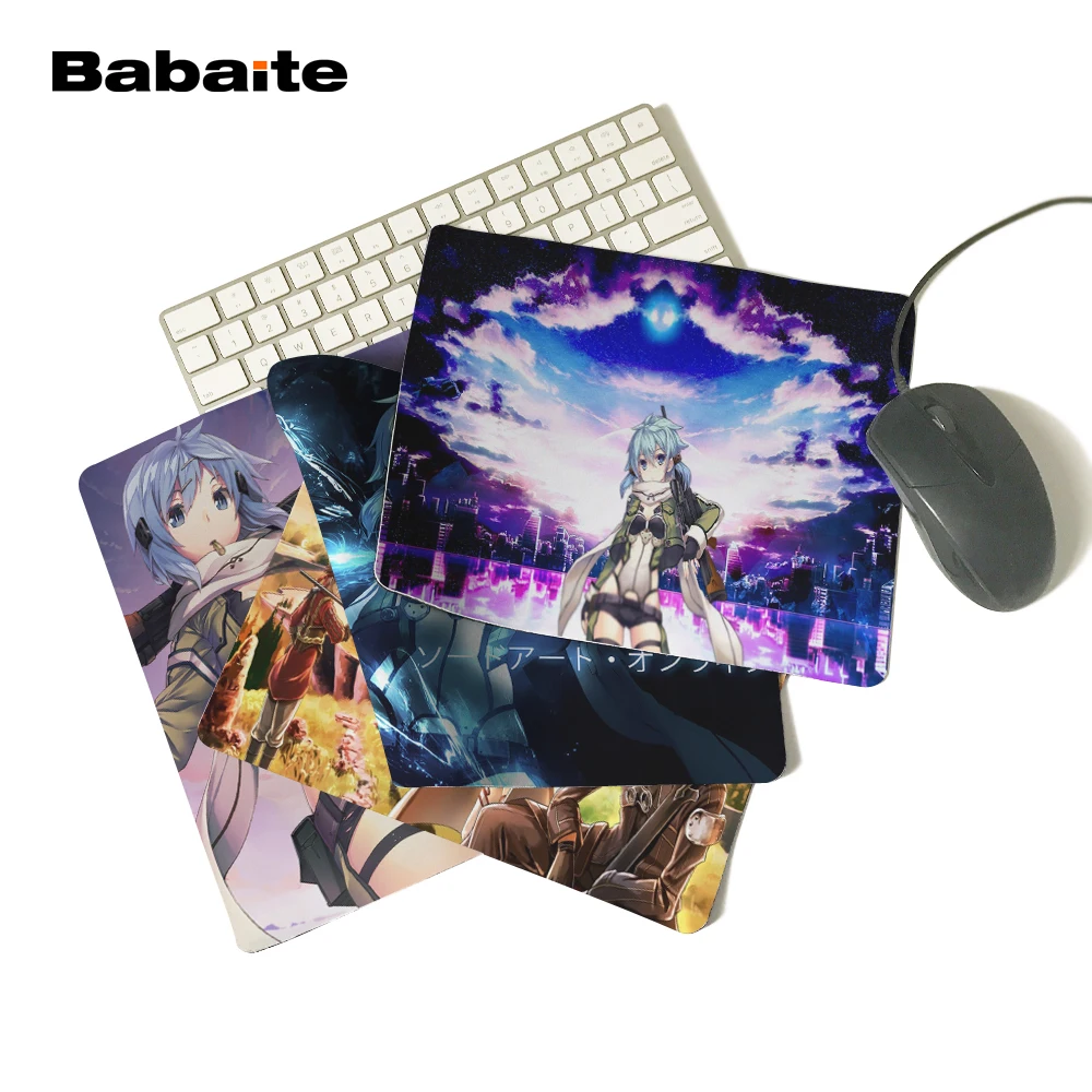 Babaite Sword Art Online Asada Shino Создайте свой собственный стиль потрясающий коврик для мыши