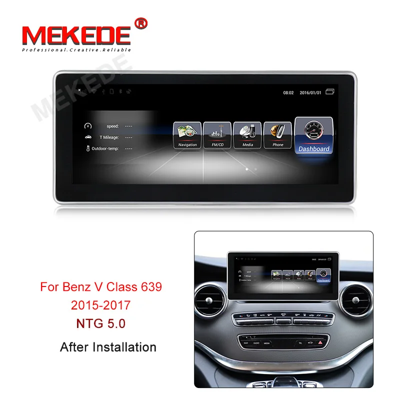 

3+32GHD 10.25' Android Touch Screen Multimedia Player Stereo Display navigation GPS for Mercedes Benz V CLass 639 V260 2015-2017