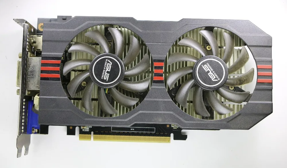 Б/у Asus GTX-750TI-OC-2GD5 GTX750TI GTX 750TI 2G D5 DDR5 PC настольные видеокарты PCI Express 3,0 GTX 750 ti 1050 GTX750