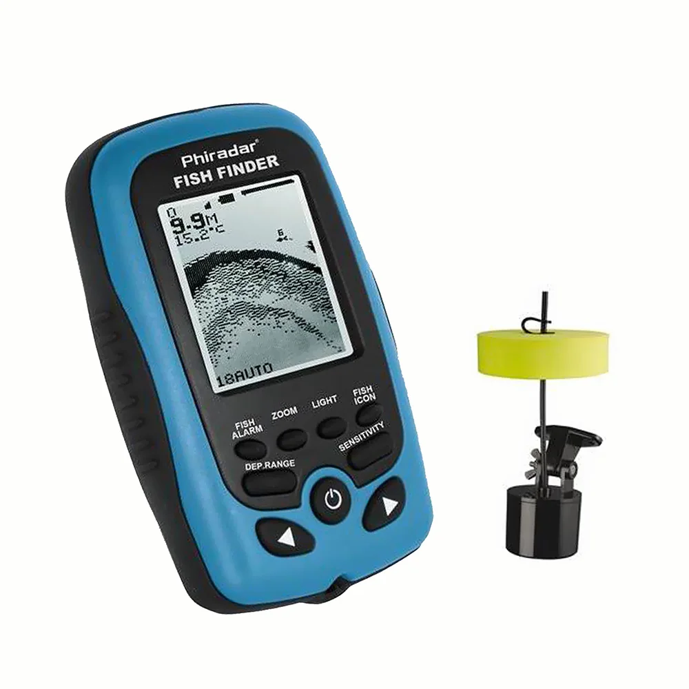 Phiradar FD86A Portable Fish FInder Dot Matrix 240ft/73M Depth Sonar