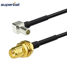 Superbat RP-SMA переборка прямой разъем типа "Джек" на MS-147 мужской прямой угол Pigtail удлинитель RG174 15 см для беспроводной