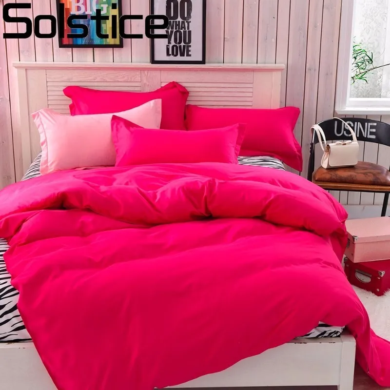 

Solstice Home Textile New 2017 Zebra-stripe Solid Color Bedding Sets Modern Duvet Cover Set King Queen Full Twin Size Bed Linens