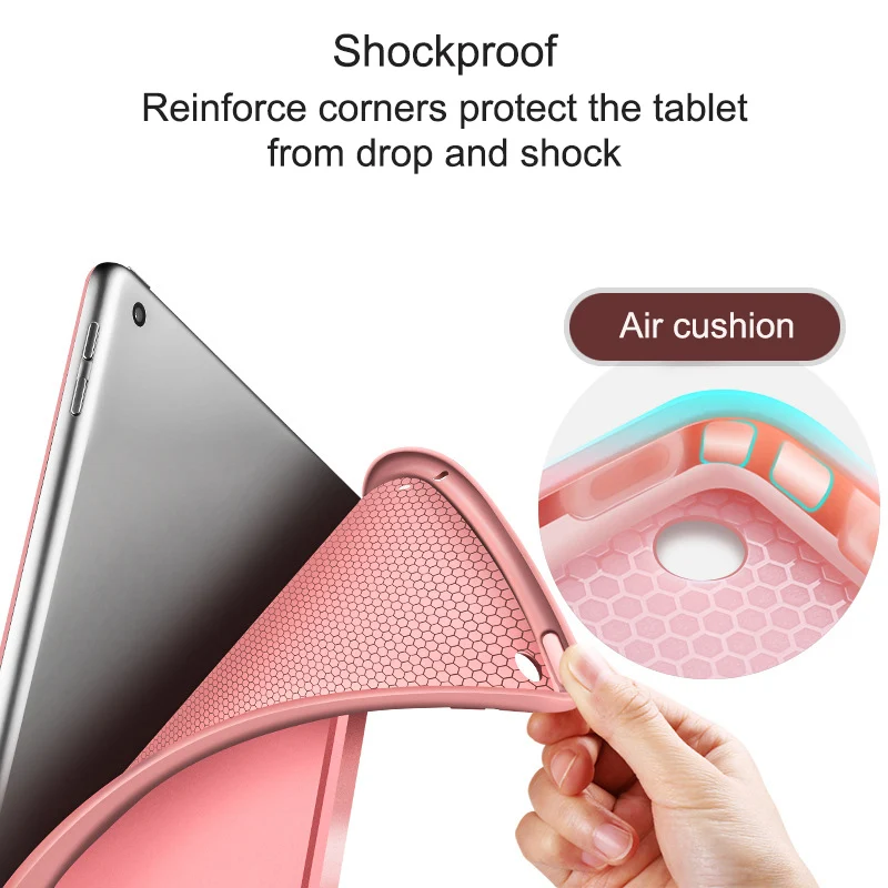 Магнитный смарт чехол для iPad 5/6 9 7 2017 тонкий защитный подставка Air / 2