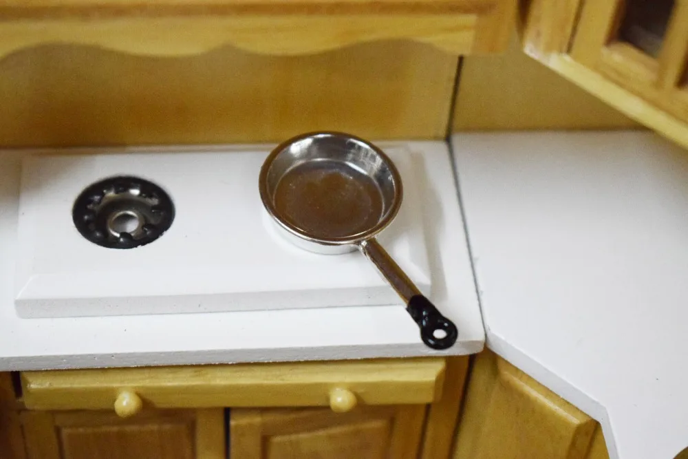 1:12 весы 3 шт. сковорода набор посуды кукольный домик миниатюрные кухонные аксессуары для игры кухня кухонная игрушка для детей
