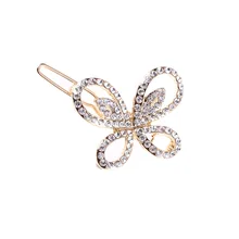 Заколки для волос для Для женщин полный дрель полая бабочка Заколки для волос женский Bb побочные клипы G0508