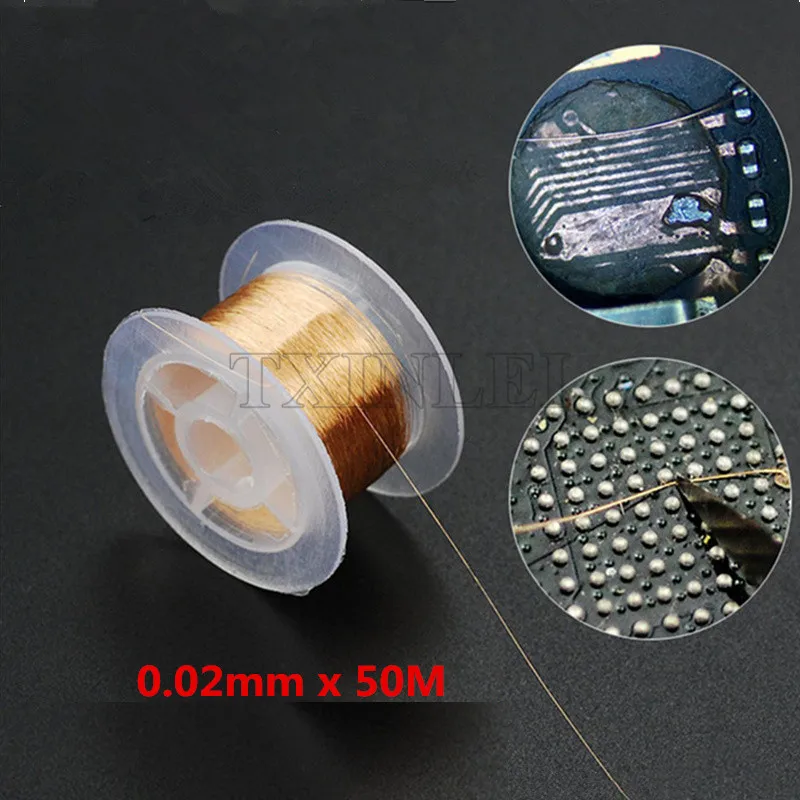 

0.02 mm Pure Copper Wire Fly Line for Fix Repair iPhone iPad Phone Motherboard Logic Board PCB Fingerprint Sodering Point Tools
