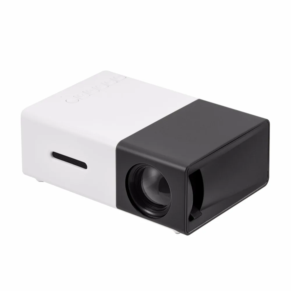 Mini Stylish Home Theater Portable LED Projector HD HDMI Multimedia Player US Plug Black White