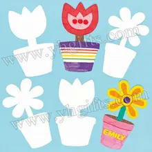 40 шт./партия. Бумага открытка с изображениями цветов заготовок, детского сада украшения. орнамент для классной комнаты. материалы для рукоделия. сандалии с цветочным узором, сделай сам, material.12x20cm