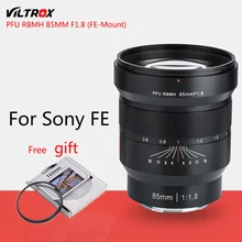 VILTROX 85 мм f/1,8 Полнокадровый ручной объектив с фиксированным фокусом F1.8 диафрагма объектив для камеры sony FE-mount A9 A7M3 A7R3 6500
