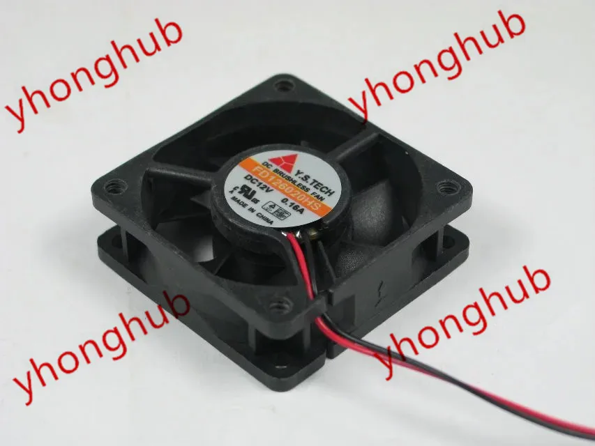 

Y.S.TECH FD126020HS DC 12V 0.16A 2-проводной 60x60x20 мм ServerSquare вентилятор