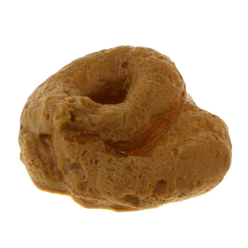 Simulation Dog Doo Poop Crap Turd Stool Party Prank Gag Gift Plastic Round