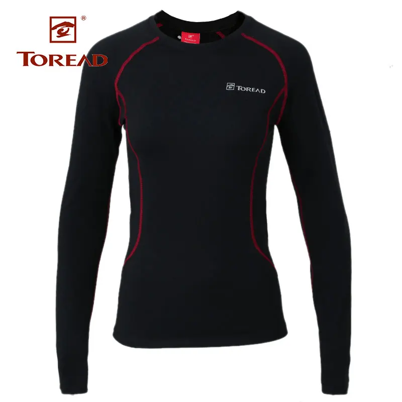 

Toread 2018 Autumn Winter Outdoor Elastic Underwear Tights Warm Mountaineering Hiking Sport new Women's Camping Suit HALF92120
