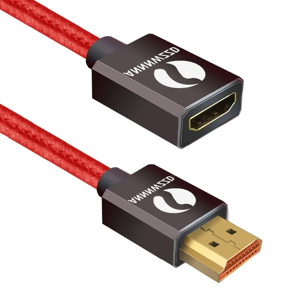HDMI кабель-удлинитель для мужчин и женщин удлинитель HDMI кабель 50 см 1 м 2 м 3 м 3D 1080P 1,4/2,0 в для HDTV lcd ноутбука xbox PS3 проектора