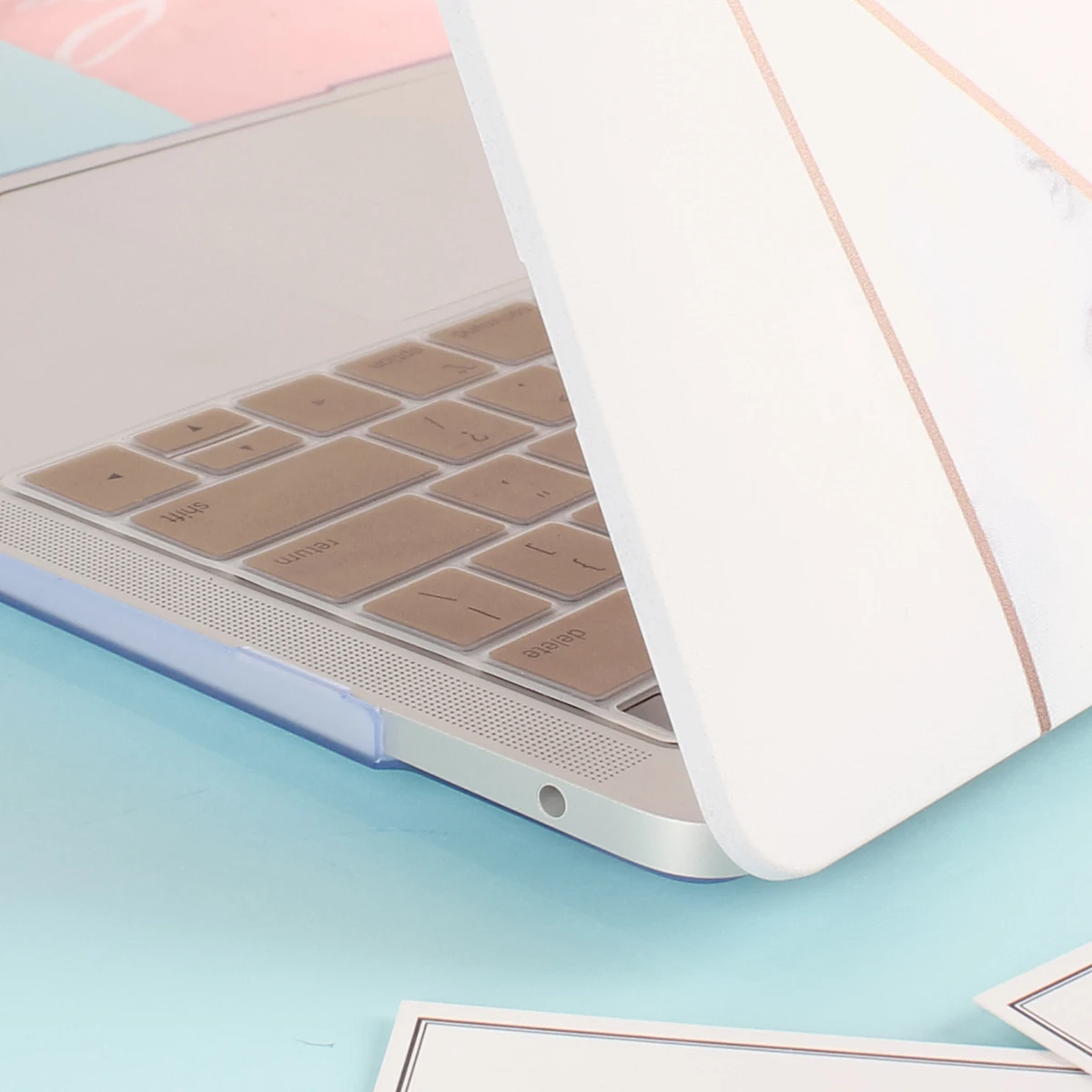 Чехол-клавиатура для ноутбука с мраморным цветочным узором для нового MacBook Air 13 Pro 13,3 15 дюймов retina Touch Bar A2159 A1932