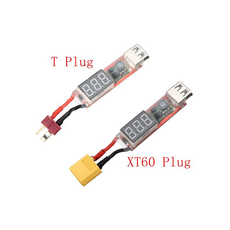 

2S-6S Lipo to USB Power Converter Adapter w/Digital Display 5V 2A