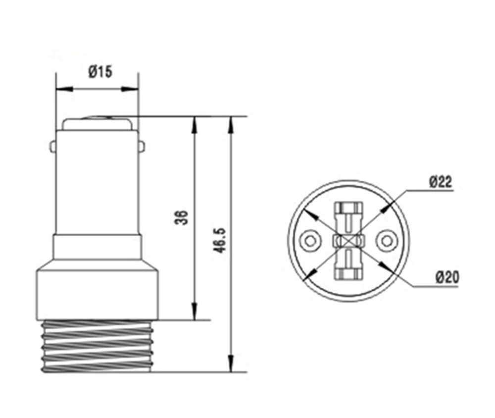 Z1019 BA15D-G9 Adapter (2)