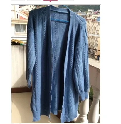 Knit Cardigan V-Neck Fashion Autumn And Winter Sweater 2019 New Winter Ladies Cardigan Loose Mid-Length Sweater AS115 (5)