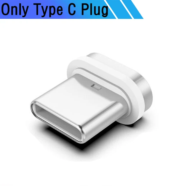 90 градусов 2 м Магнитный кабель Быстрый 3A для samsung Xiaomi зарядное устройство Quick Charge 3,0 Micro usb type C Магнитный шнур для зарядки телефона - Цвет: Only Type-C Plug