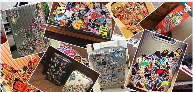Classic Fashion Style Graffiti Stickers For Moto Car & Suitcase Cool Laptop Stickers Skateboard Sticker 2