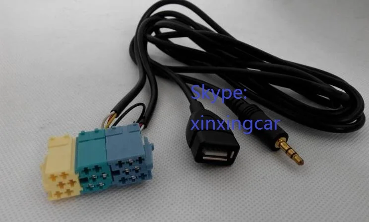 

Free Shipping 3.5 mm MP3 AUX Input USB Cable 3.5mm Audio Adapter U disk for Hyundai Kia Sportage Akihabara