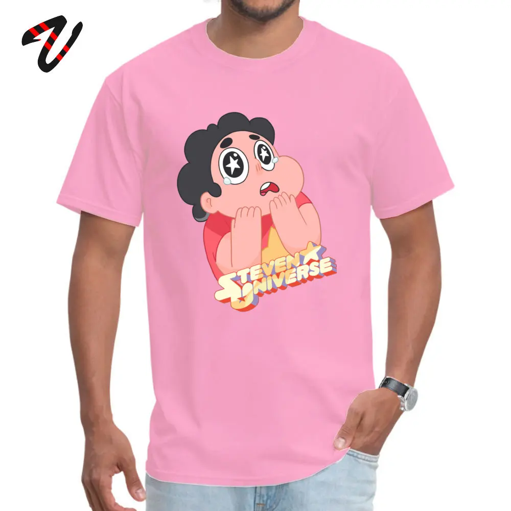  Man T Shirts Steven Universe Design Tees 100% Cotton Crew Neck Short Sleeve Hip hop Tops T Shirt VALENTINE DAY Steven Universe 10240 pink