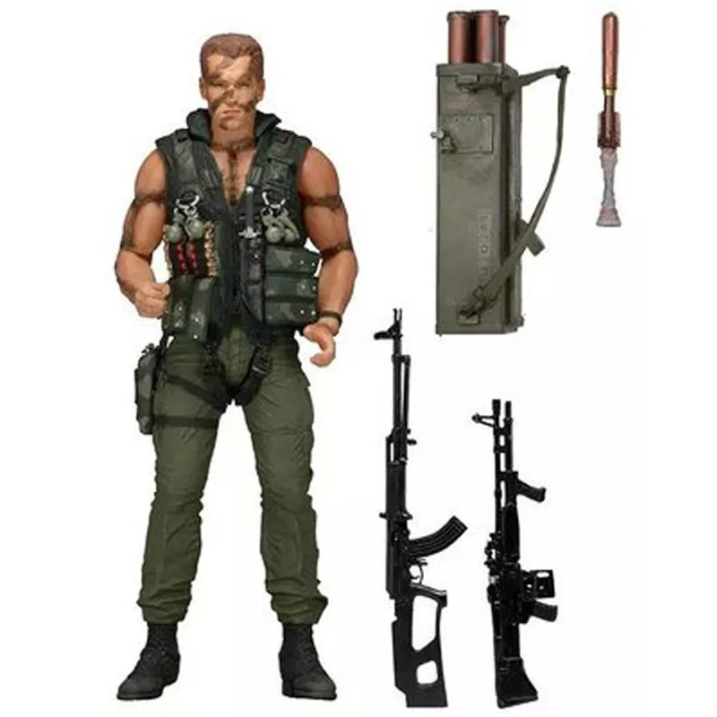 

18cm Commando 30th John Matrix Arnold Schwarzenegger Pvc Action Figure Collectible Model Toy Action & Toy Figures