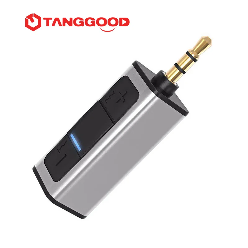 

TANGGOOD Bluetooth Audio Receiver Bluetooth 4.2 3.5mm Wireless Adapter with Mic for Speaker Headphone Car Stereo Bluetooth Aux