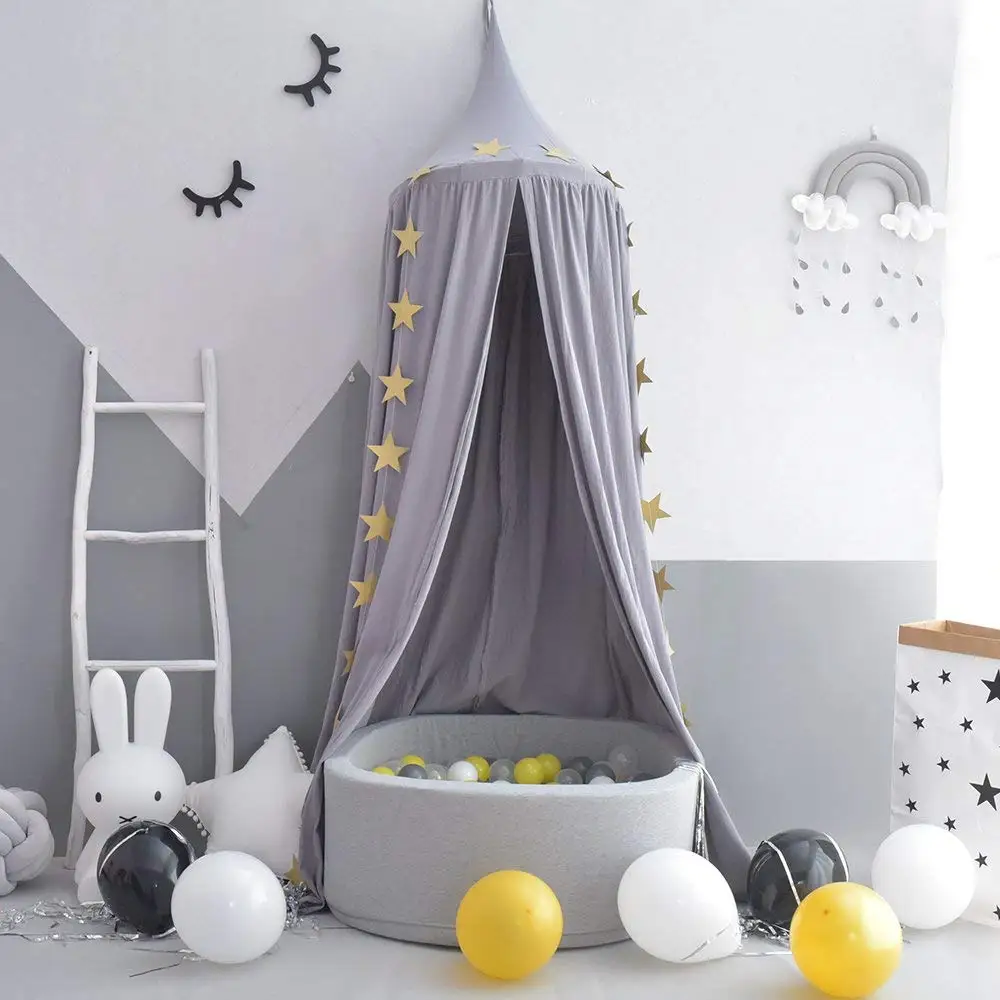 Play House Tents for Kids Canopy Bed Curtain Baby Hanging Tent Crib