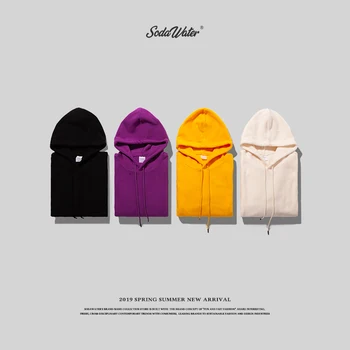

SODA WATER Multicolor Hoodies Winter Men Sweatshirts Hooded Pullover Casual Men/Women Fashion Solid Fashion Hoodies 8776W
