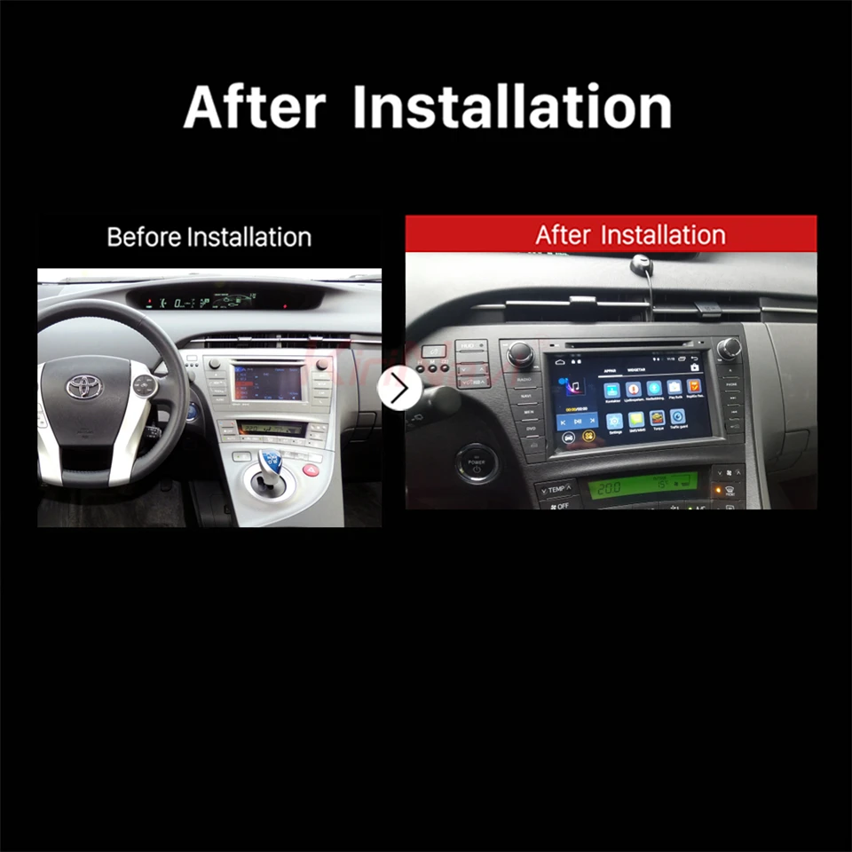 KiriNavi Octa core 4G пусть android 7 сенсорный экран автомобильный dvd для Toyota Prius bluetooth видео 4k-2015 поддержка 4G 2009