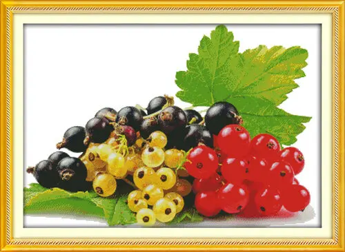 Fresh fruit colour Painting Counted or Stamped Cross Stitch 11CT 14CT Kits Embroidery Home Decor Needlework Gift wholesale | Дом и сад