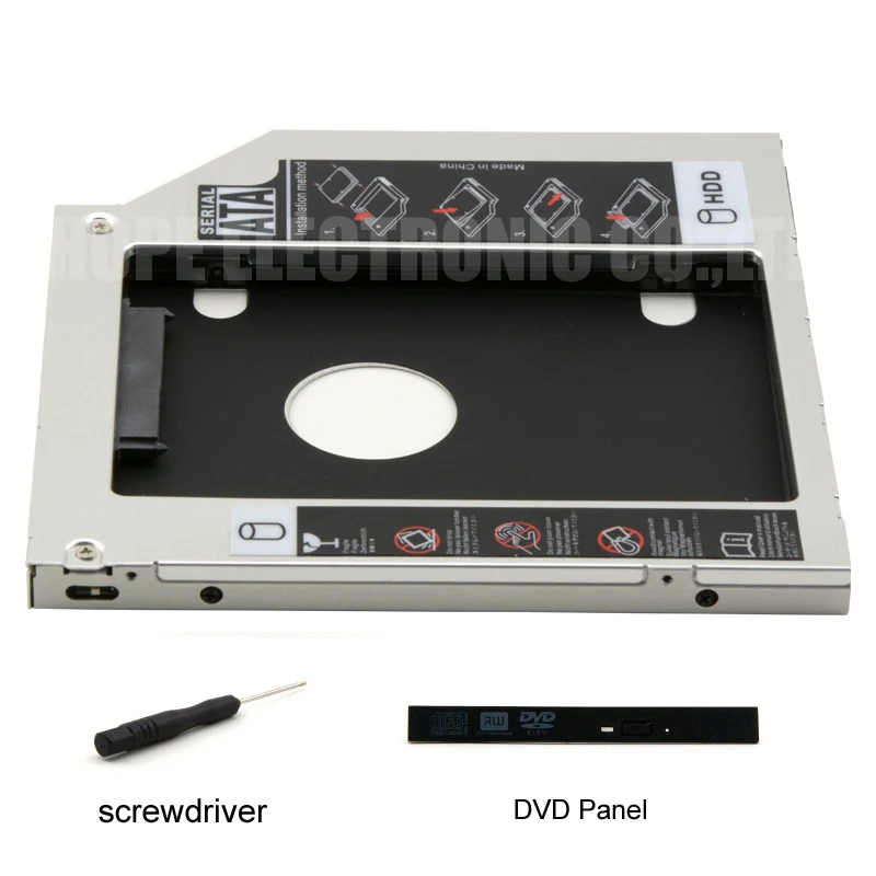 

For ACER V5-471G V5-531 MS2360 3.0 2nd HDD SSD Adapter Caddy DVD-ROM Optibay 9.5mm Thickness