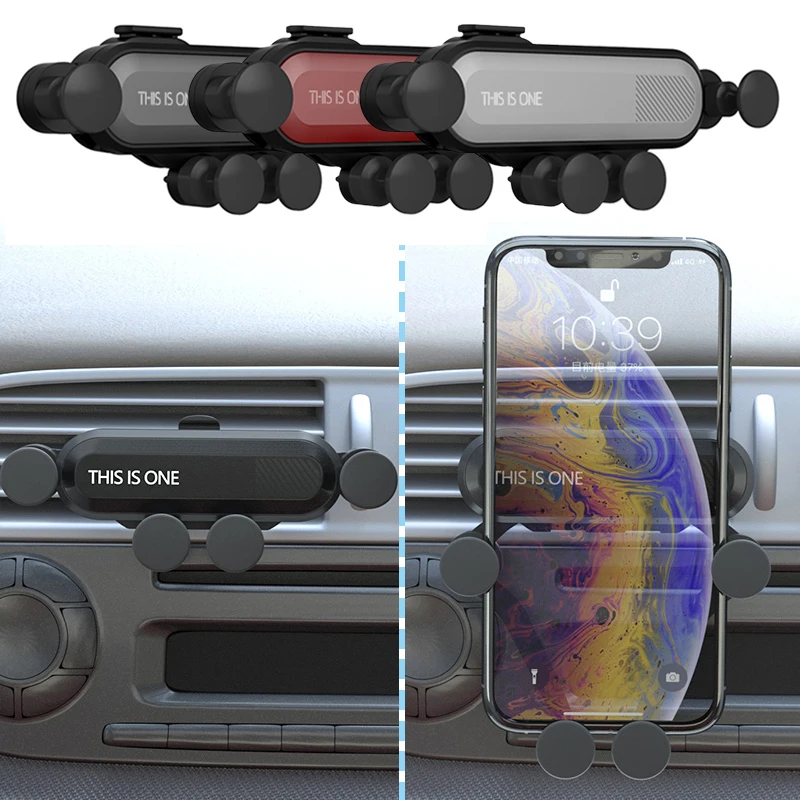 Автомобильный держатель для телефона в держатель на вентиляционное отверстие автомобиля Стенд без магнитного держателя мобильного телефона Универсальный гравитационный смартфон Поддержка сотового телефона