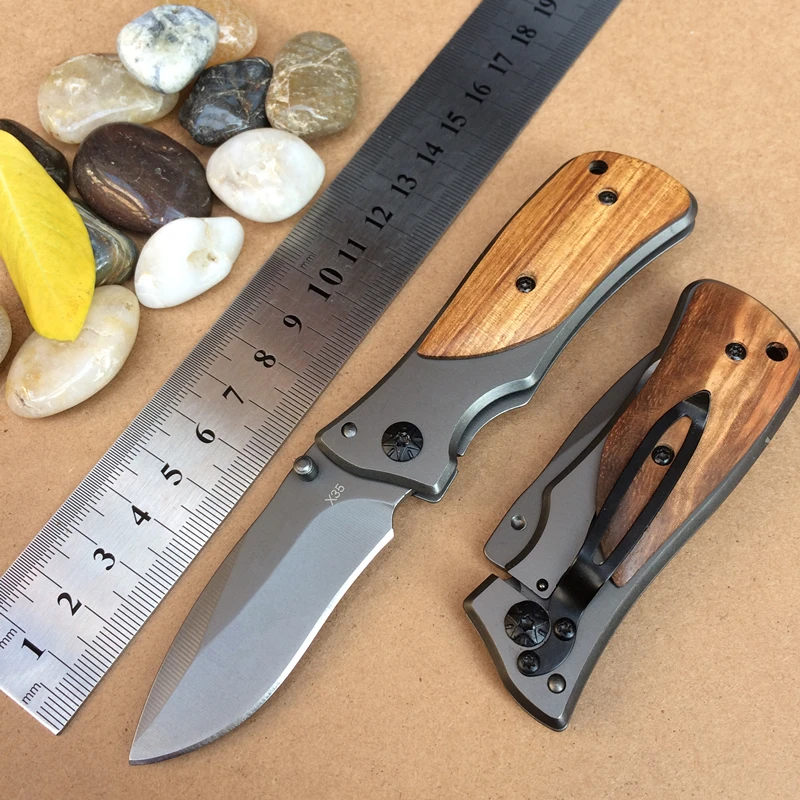 

57HRC Medium Size Scout Folding Knife Pocket Compact Tactical Outdoor Camping Hunting Survival Rescue Knife with Box