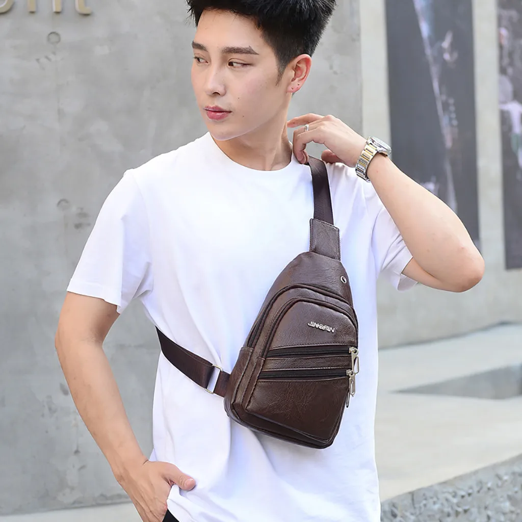 Мужская сумка для зарядки, уличная дорожная сумка, модная многофункциональная повседневная спортивная сумка через плечо