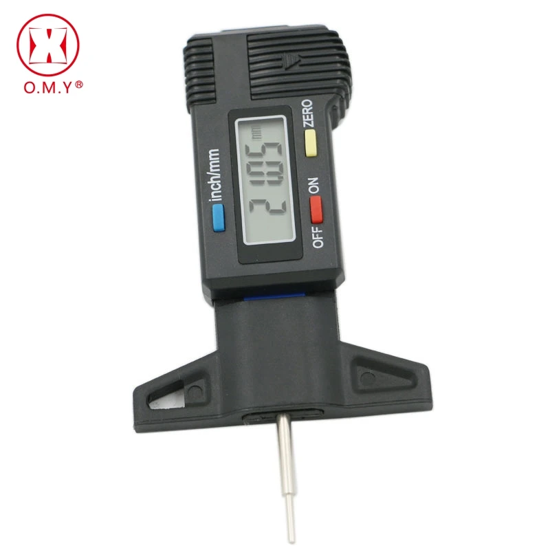 OMY Digital Tyre Gauge Tread Depth Deep Gauge for Brake Shoe Pad Wear