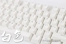 Teclado mecânico com luz traseira pbt, teclado mecânico 104, iluminação led translucente, cherry mx, oem